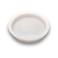 04-014 2 1/8" White Plastic Finger Pull